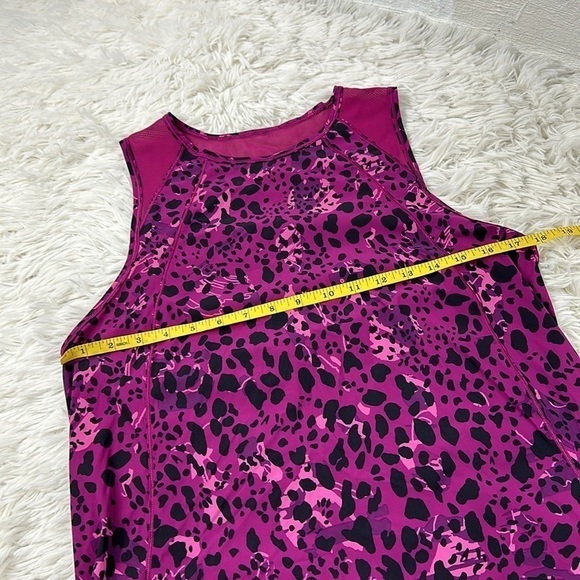 Lululemon Sculpt Tank Top Cheetah Camo Magenta Purple Multi / Magenta Purple - Picture 3 of 4